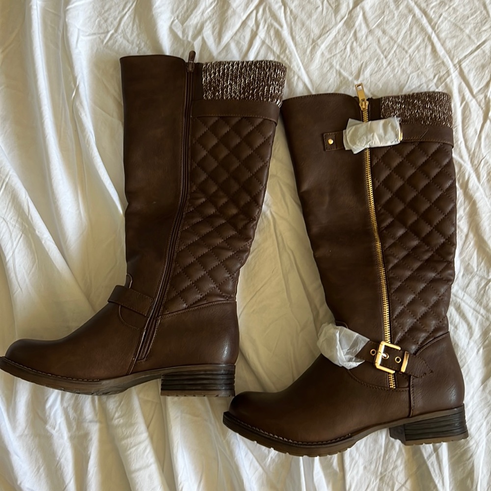 Globalwin Woman’s Quilted Fashion Boots Size 9.5 NWT